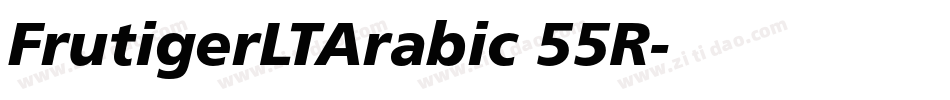 FrutigerLTArabic 55R字体转换